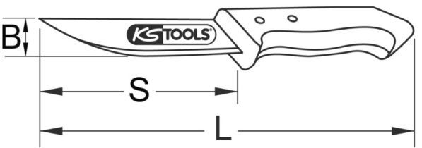 KS TOOLS Monitoimintoveitsi 963.9510